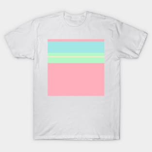 An enchanting brew of Light Pink, Robin'S Egg Blue, Magic Mint and Bisque stripes. T-Shirt